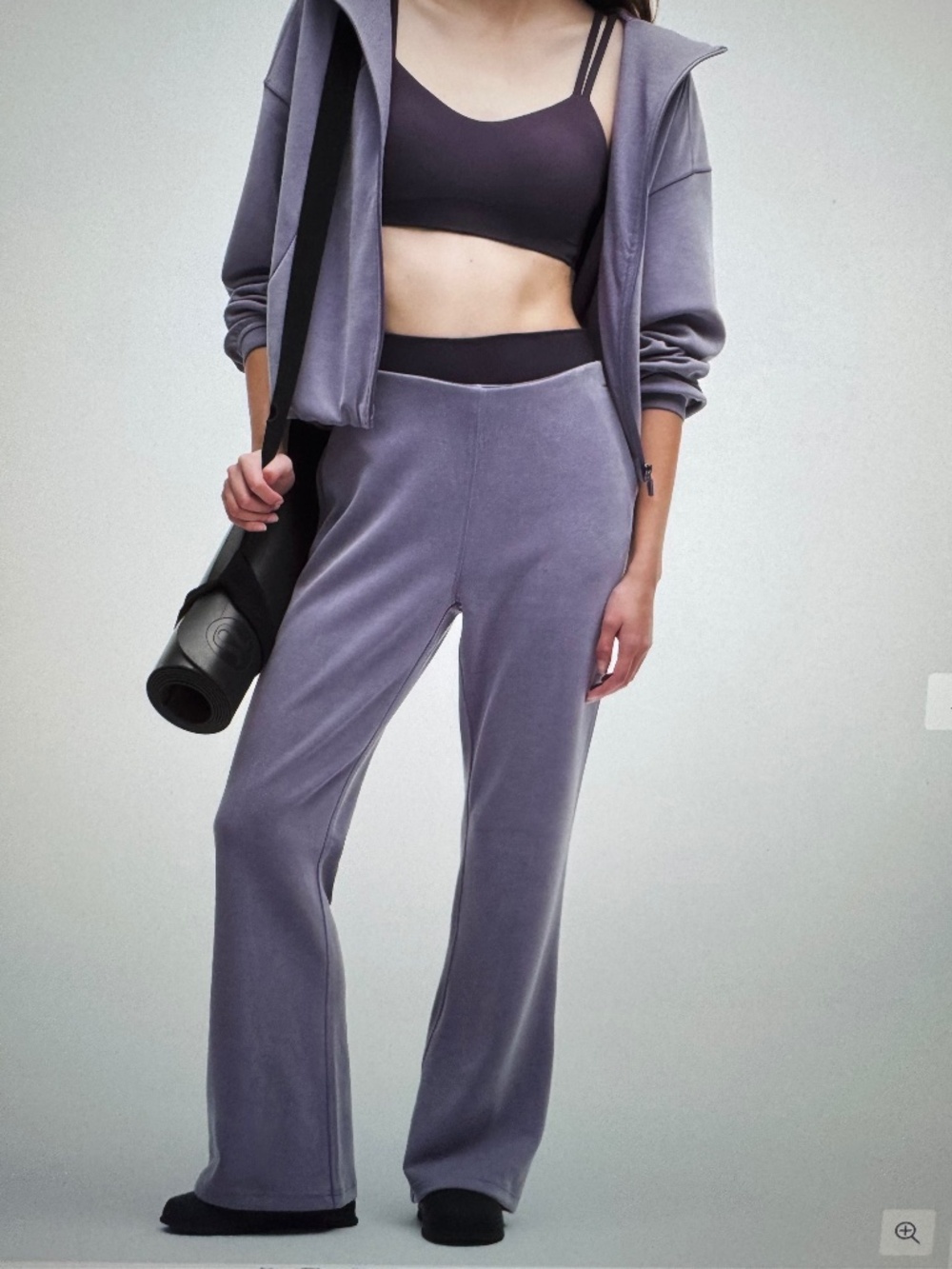 Lululemon Brushed Softstreme Mid-Rise Flared Pant Regular Grape Mist Large-NWOT
